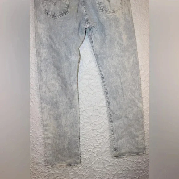 Levi’s 501 Original Fit Straight Leg Button Fly Stone Wash Denim Jeans 34x34 - Picture 10 of 16